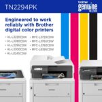 Brother Genuine TN2294PK Standard Yield 4-Pack Printer Toner Cartridges - Black,... - Image 6