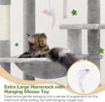 Globlazer Heavy Duty Cat Tree, 70 inch Sturdy Cat Tree for Indoor Cats Extra Lar... - Image 4