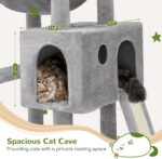 Globlazer Heavy Duty Cat Tree, 70 inch Sturdy Cat Tree for Indoor Cats Extra Lar... - Image 5