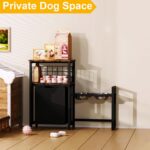 30.6Long x 26.2 High Elevated Dog Bowl Stand with Pet Food Storage Organizer, Ad... - Image 9
