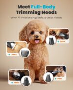 oneisall Professional Dog Grooming Kit at Home: All-in-One Quiet Clippers & Nail... - Image 3