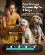 oneisall Professional Dog Grooming Kit at Home: All-in-One Quiet Clippers & Nail... - Image 7