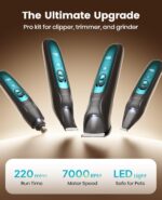 oneisall Professional Dog Grooming Kit at Home: All-in-One Quiet Clippers & Nail... - Image 8