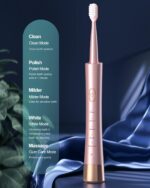 AJELU Sonic Electric Toothbrush for Adults, USB Rechargeable Sonic Toothbrush wi... - Image 3