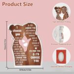 Gifts for Him Her Boyfriend Girlfriend, I Choose You Acrylic Sign Desk Decor, Bi... - Image 5