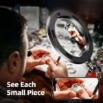 Upgrade 18W Ring Light Overhead Camera Phone Mount for Desk with Adapter, LED Se... - Image 6