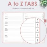 Elegant Password Book with Alphabetical Tabs - Hardcover Password Book for Inter... - Image 5