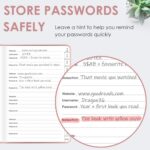 Elegant Password Book with Alphabetical Tabs - Hardcover Password Book for Inter... - Image 6
