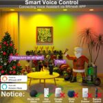 SikSog Smart Recessed Lighting 4 Inch RGBCW Color Changing 12W LED Downlight wit... - Image 3