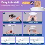 SikSog Smart Recessed Lighting 4 Inch RGBCW Color Changing 12W LED Downlight wit... - Image 9