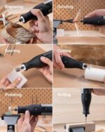 HOTO 12V Cordless Rotary Tool Kit, 35000 RPM Powerful Brushless Motor, Variable ... - Image 8