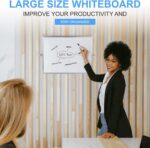 Dry Erase White Board, Cazeyoo Magnetic Desktop Whiteboard 16 x 12inch with Stan... - Image 7
