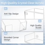 Acrylic Sticky Note Holder, 4 x 6 Crystal Clear Sticky Note Dispenser Acrylic No... - Image 4