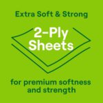 Seventh Generation White Toilet Paper 2-ply 100% Recycled Paper, 500 sheets, Pac... - Image 4