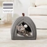 Bedsure Cat Beds for Indoor Cats - 2 in 1 Cat Cave House Tent for Kittens and Sm... - Image 3