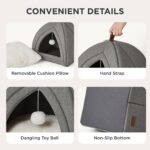 Bedsure Cat Beds for Indoor Cats - 2 in 1 Cat Cave House Tent for Kittens and Sm... - Image 5
