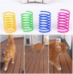 Andiker Cat Spring Toy, 12 Pc Colorful Cat Kicker Toys Interactive Cat Toys for ... - Image 5