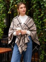 Moss Rose Women's Shawl Wrap Poncho Ruana Cape Open Front Cardigan Shawls for Sp... - Image 3