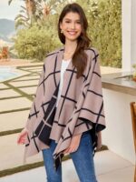 Moss Rose Women's Shawl Wrap Poncho Ruana Cape Open Front Cardigan Shawls for Sp... - Image 4