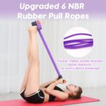 Resistance Bands with Handles, 6-Tube Elastic Pedal Resistance Band for Working ... - Image 4