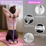 Resistance Bands with Handles, 6-Tube Elastic Pedal Resistance Band for Working ... - Image 7