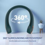 Portable Neck Fan, Hands Free Bladeless Fan, 360° Cooling Personal Fan,Wearable ... - Image 3