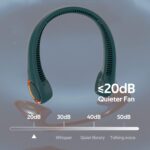 Portable Neck Fan, Hands Free Bladeless Fan, 360° Cooling Personal Fan,Wearable ... - Image 6