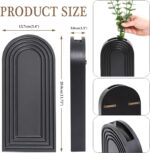 Dnnnii 2 Pack Wooden Wall Vase Set - Brown Finish Modern Farmhouse & Boho Wall D... - Image 5