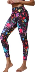 Yoga Pants Floral Print High Waisted Leggings for Women Stretch Activewear Worko... - Image 4