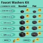 XBVV 32 Size 258 PC Faucet and Plumbing Rubber Washers Assortment Kit for Assort... - Image 7