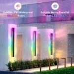 2 Pack Outdoor RGB Long Wall Lights, 31.4inch Wall Lights RGB/Warm/White Dimmabl... - Image 5
