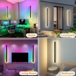 2 Pack Outdoor RGB Long Wall Lights, 31.4inch Wall Lights RGB/Warm/White Dimmabl... - Image 6