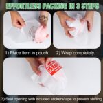 600Pcs Dish Packing Supplies for Moving, 300 Cushion Foam Wrap Pouches & Sheets ... - Image 4