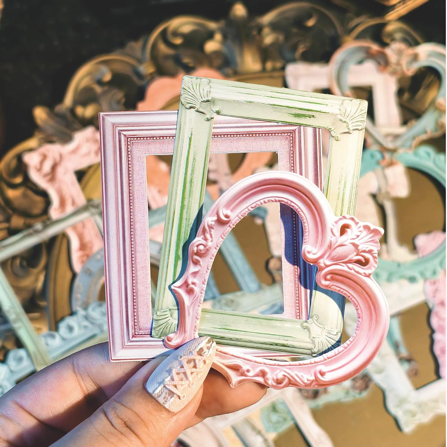 100 Pcs Vintage Frame Decorative Stickers - Scrapbooking Supplies for Planners, ... - Image 8