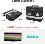 BALEINE Fireproof Document Box with Lock, Portable Fireproof Document Bag Waterp... - Image 5