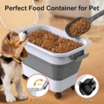 Dog Food Storage Container, 15-23 Lbs Collapsible Dog Food Container with Transp... - Image 4