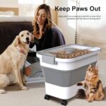 Dog Food Storage Container, 15-23 Lbs Collapsible Dog Food Container with Transp... - Image 7