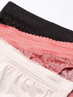 Warner's Women's Blissful Benefits No Muffin Top Micro Hi-cut Panties With Lace ... - Image 4