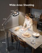 LUXSURE Tripod for iPhone with Light,71" Overhead Phone Mount with Phone Holder,... - Image 3