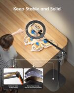 LUXSURE Tripod for iPhone with Light,71" Overhead Phone Mount with Phone Holder,... - Image 7