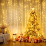 Minetom Curtain Lights, 300 LED Dimmable Fairy Lights Twinkle Lights with Remote... - Image 3
