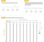 Minetom Curtain Lights, 300 LED Dimmable Fairy Lights Twinkle Lights with Remote... - Image 6
