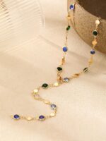 1PC Bar-Chain Necklace for Women, Y-Shaped Chains, Dainty Layered Jewelry, Long ... - Image 3