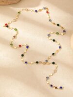 1PC Bar-Chain Necklace for Women, Y-Shaped Chains, Dainty Layered Jewelry, Long ... - Image 7