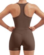 SUUKSESS Women 2 Piece Workout Sets High Waisted Biker Shorts with Pockets Built... - Image 3