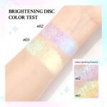 HOSAILY Chameleon Face Highlighter Palette, Multichrome Glitter Shimmer Highligh... - Image 4
