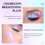 HOSAILY Chameleon Face Highlighter Palette, Multichrome Glitter Shimmer Highligh... - Image 5