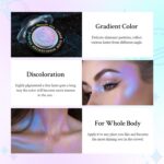 HOSAILY Chameleon Face Highlighter Palette, Multichrome Glitter Shimmer Highligh... - Image 6
