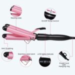TOP4EVER 3 Barrel Curling Iron, 1 inch Crimper Hair Tool,Crimping Waver for Wome... - Image 4