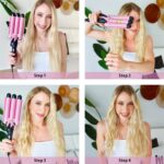 TOP4EVER 3 Barrel Curling Iron, 1 inch Crimper Hair Tool,Crimping Waver for Wome... - Image 5